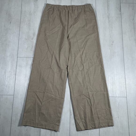 Banana Republic Tan Wide Leg Wool Pants - L NWT